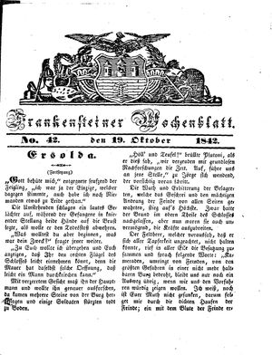 Frankensteiner Wochenblatt vom 19.10.1842