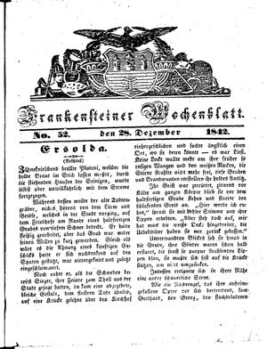 Frankensteiner Wochenblatt on Dec 28, 1842
