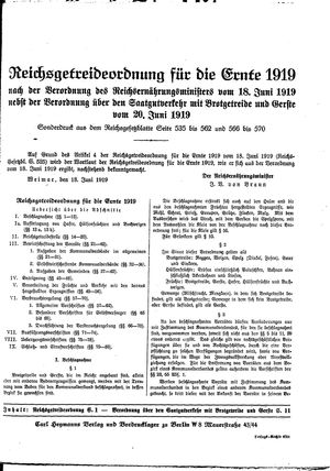 Groß-Strehlitzer Kreisblatt vom 13.06.1919