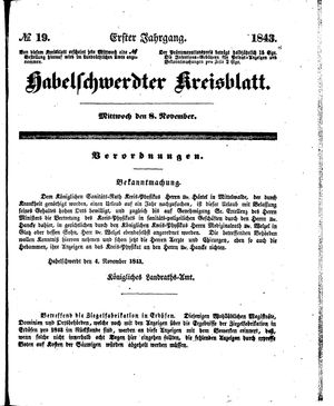 Habelschwerdter Kreisblatt on Nov 8, 1843