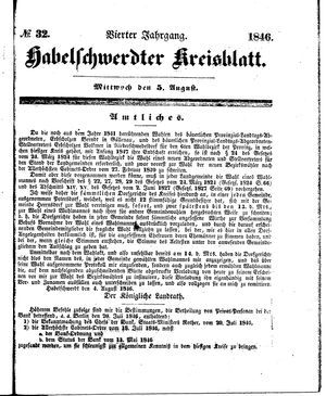 Habelschwerdter Kreisblatt vom 05.08.1846
