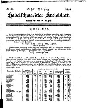 Habelschwerdter Kreisblatt vom 09.08.1848