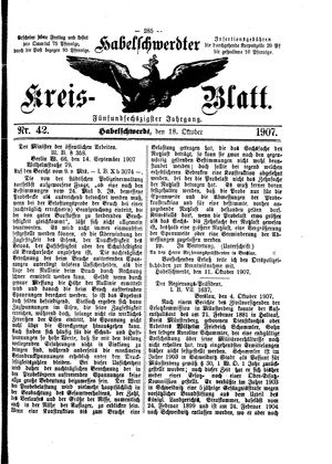 Habelschwerdter Kreisblatt vom 18.10.1907