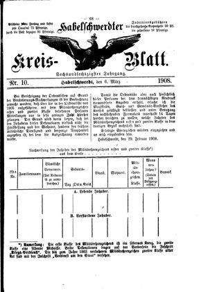 Habelschwerdter Kreisblatt vom 06.03.1908