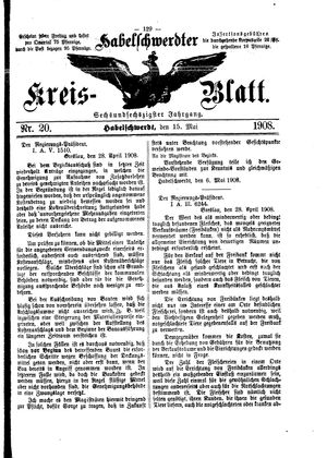 Habelschwerdter Kreisblatt vom 15.05.1908