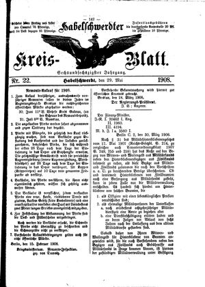 Habelschwerdter Kreisblatt vom 29.05.1908