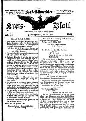 Habelschwerdter Kreisblatt vom 12.06.1908