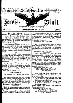 Habelschwerdter Kreisblatt vom 10.07.1908