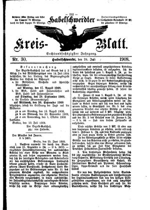 Habelschwerdter Kreisblatt vom 24.07.1908