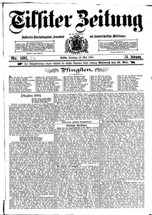 Tilsiter Zeitung on May 13, 1894