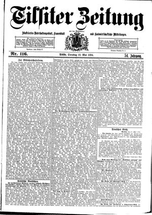 Tilsiter Zeitung on May 22, 1894