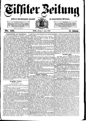 Tilsiter Zeitung on Jun 1, 1894