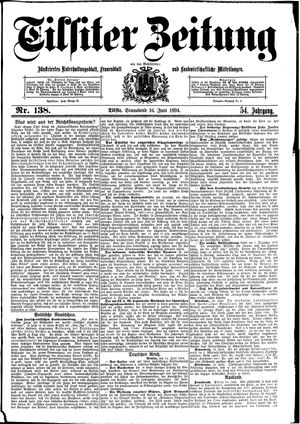 Tilsiter Zeitung on Jun 16, 1894