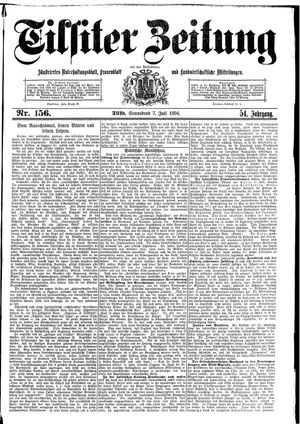 Tilsiter Zeitung vom 07.07.1894