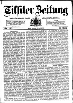 Tilsiter Zeitung vom 15.07.1894