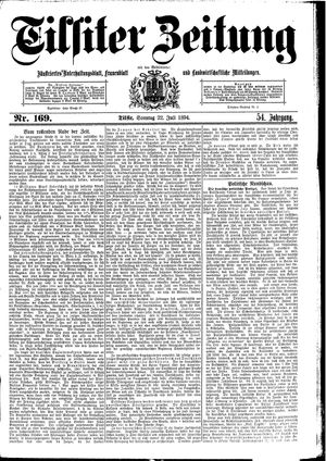 Tilsiter Zeitung on Jul 22, 1894