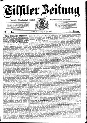 Tilsiter Zeitung vom 26.07.1894