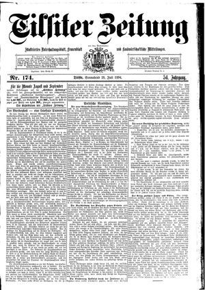 Tilsiter Zeitung vom 28.07.1894