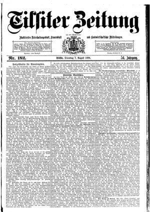 Tilsiter Zeitung on Aug 7, 1894