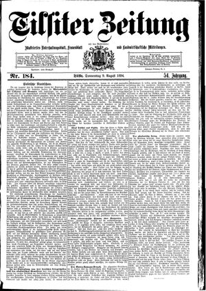 Tilsiter Zeitung vom 09.08.1894