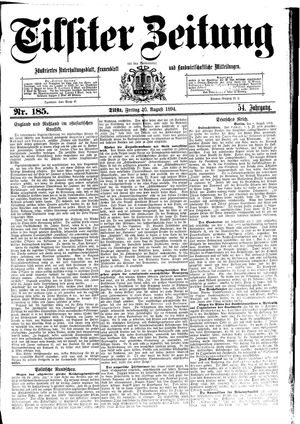 Tilsiter Zeitung vom 10.08.1894