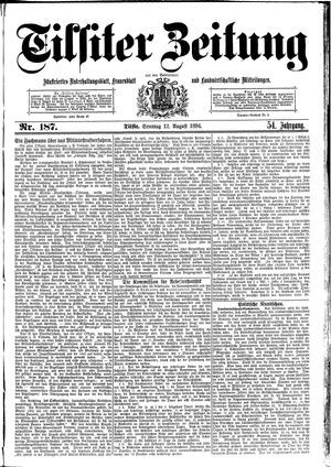 Tilsiter Zeitung vom 12.08.1894