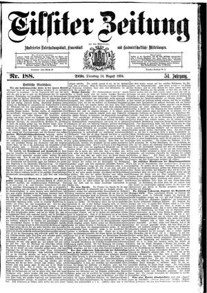 Tilsiter Zeitung vom 14.08.1894