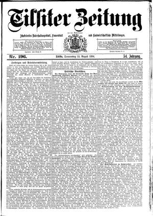 Tilsiter Zeitung vom 23.08.1894