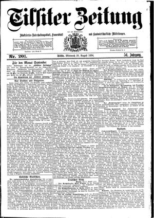 Tilsiter Zeitung on Aug 29, 1894