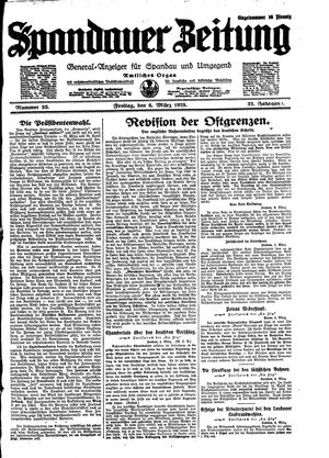 Spandauer Zeitung vom 06.03.1925