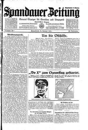 Spandauer Zeitung on Jan 31, 1931