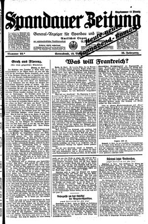 Spandauer Zeitung vom 18.04.1931