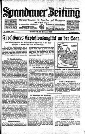 Spandauer Zeitung vom 11.02.1933