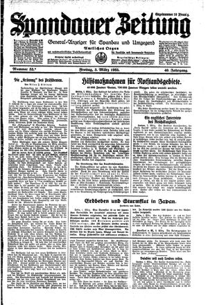Spandauer Zeitung vom 03.03.1933