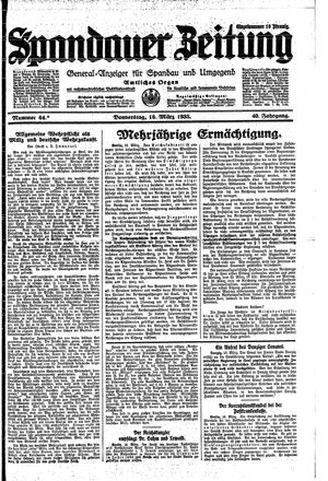 Spandauer Zeitung vom 16.03.1933