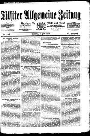 Tilsiter allgemeine Zeitung vom 02.07.1916
