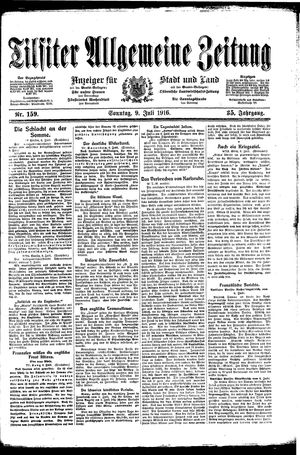 Tilsiter allgemeine Zeitung vom 09.07.1916