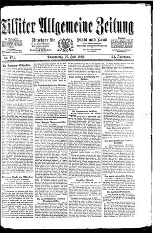 Tilsiter allgemeine Zeitung vom 27.07.1916