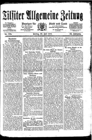 Tilsiter allgemeine Zeitung on Jul 28, 1916