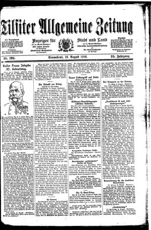 Tilsiter allgemeine Zeitung vom 19.08.1916