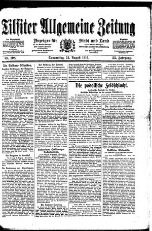 Tilsiter allgemeine Zeitung vom 24.08.1916