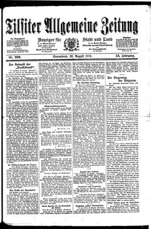 Tilsiter allgemeine Zeitung vom 26.08.1916