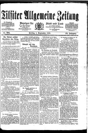 Tilsiter allgemeine Zeitung vom 01.09.1916