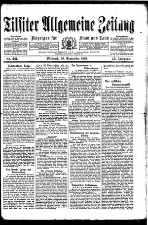 Tilsiter allgemeine Zeitung vom 20.09.1916