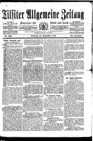 Tilsiter allgemeine Zeitung vom 24.09.1916