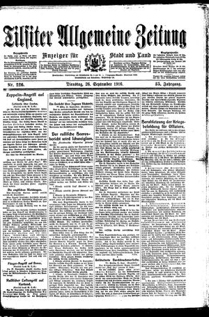Tilsiter allgemeine Zeitung vom 26.09.1916