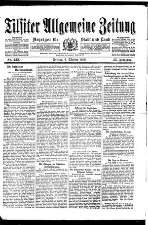 Tilsiter allgemeine Zeitung vom 06.10.1916