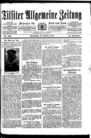 Tilsiter allgemeine Zeitung vom 21.10.1916