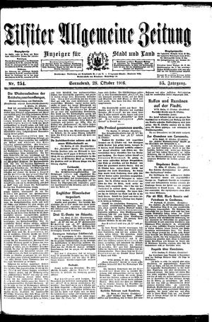 Tilsiter allgemeine Zeitung vom 28.10.1916