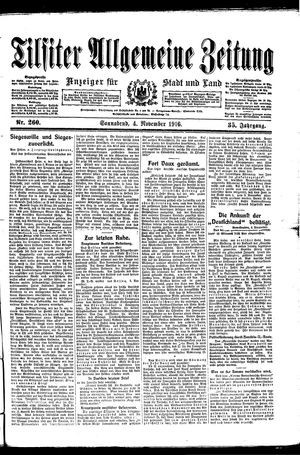 Tilsiter allgemeine Zeitung on Nov 4, 1916